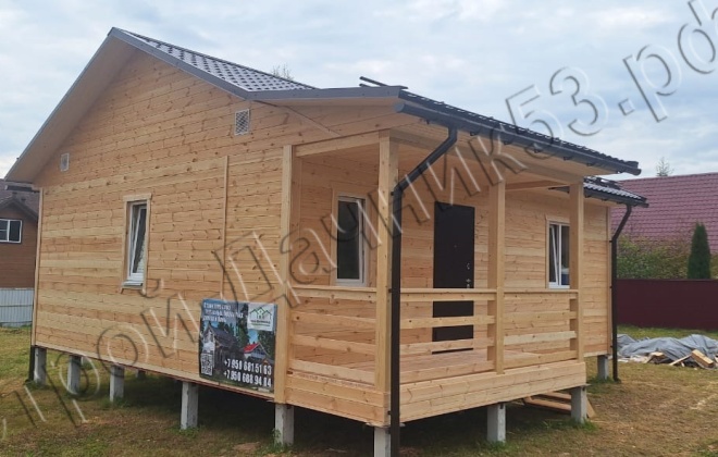 1 Каркасный дом Д-139, 8х7м, 62 М², Московская область, Сергиево  Посадский район, ДНТ Удачное (31)